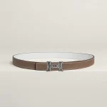 Mini Constance Touareg belt buckle & Reversible leather strap 24 mm